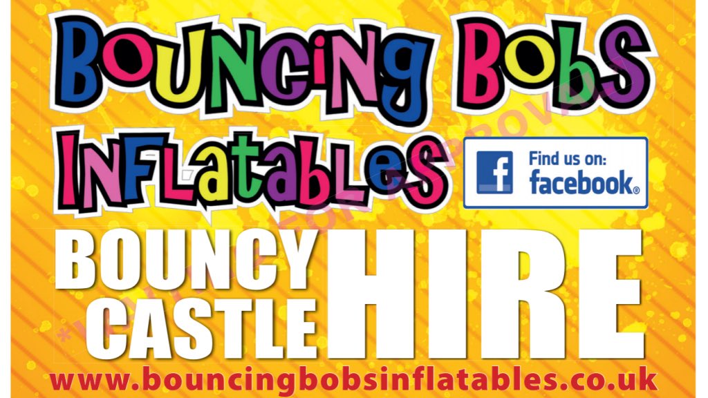 BuildAnEvent's tweet photo. Welcome to Bouncing Bobs Inflatables 

Available for hire on Build An Event 
 
https://t.co/b1glGOhKGC https://t.co/qQeUFrsPoW