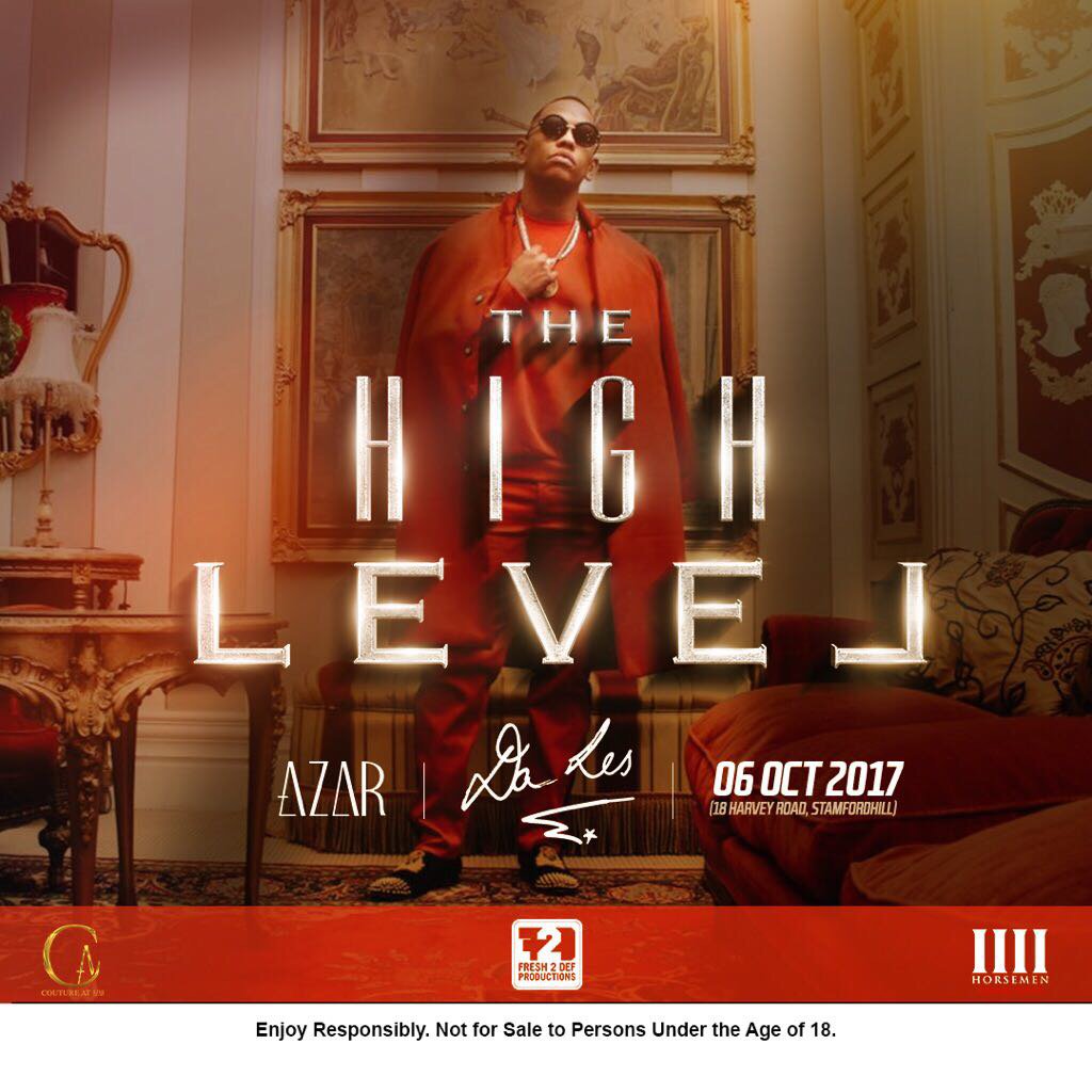Stunt_Doubl3's tweet photo. KZN this weekend we’re going to give you a High Level Experience‼️

#DaLesHighLevel Tour is out in Durban this weekend, 1st ST✋🏾P 

AZAR🔝🔥‼️ https://t.co/DHr0nmOmkv