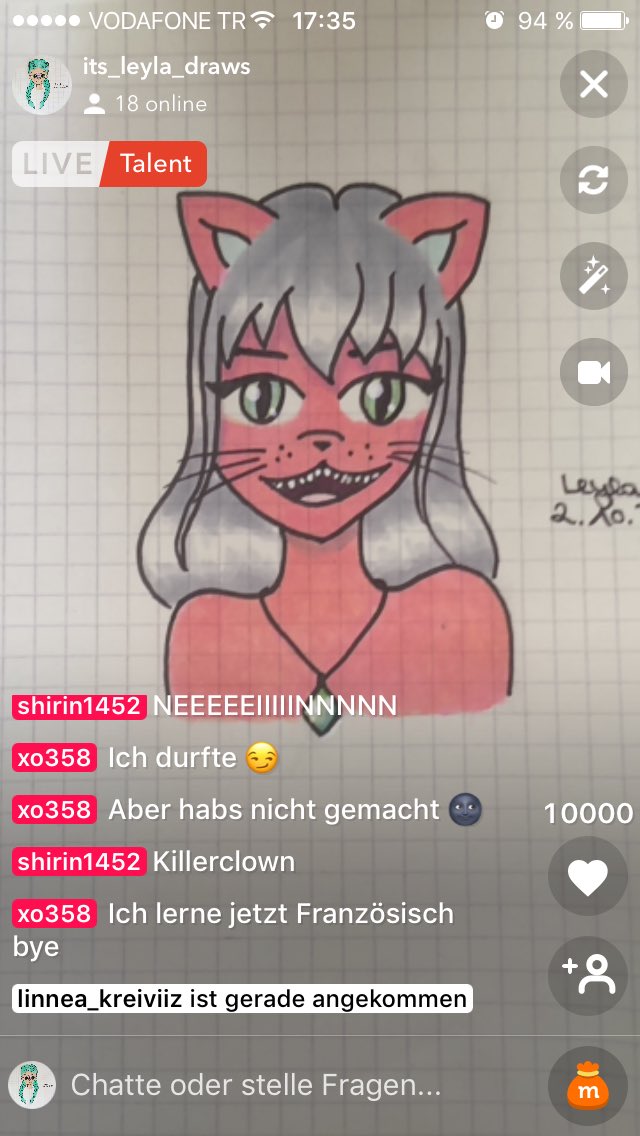 Heyy🙈🙉🙊 Danke für über 10k auf dem Stream heute💓