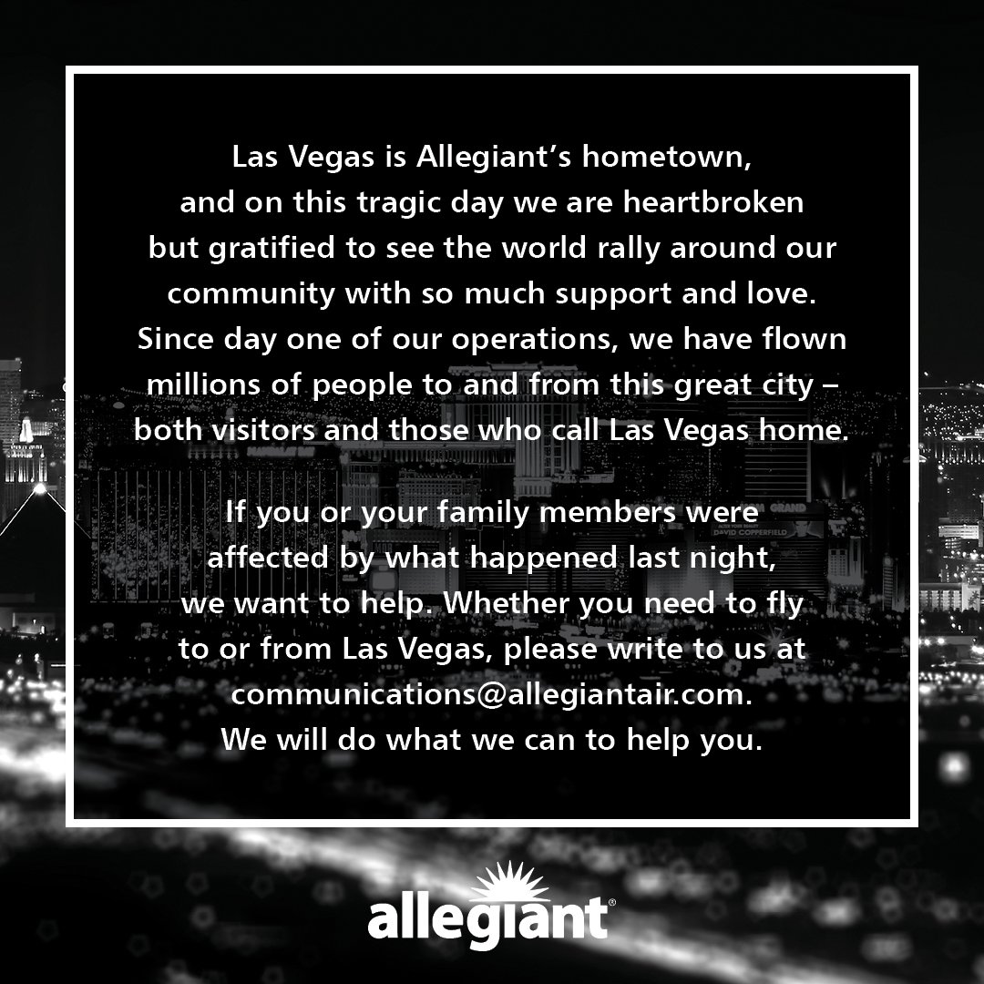 Allegiant's tweet image. You can see the routes we fly to/from Las Vegas here:  gofly.us/MkHk30fA6QK #VegasStrong