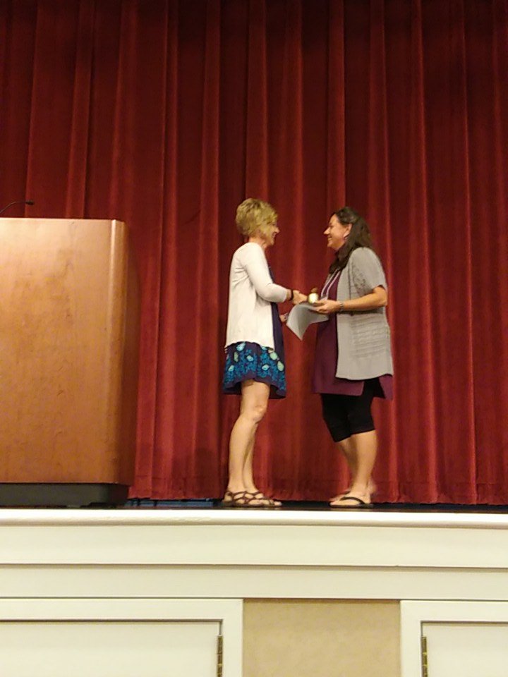 IA_SSCouncil's tweet photo. Elementary Teacher of the Year Rebecca Helland #ICSS2017 https://t.co/mgSrRKjZJV