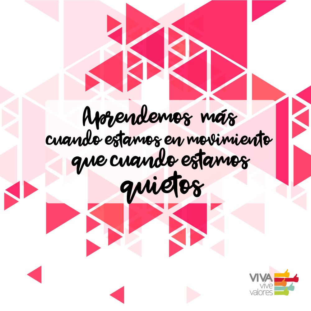vivavivevalores's tweet photo. ¡A moverse! #Lunes #Motivación #Educación #Education #frasedeldia  #Frases #VIVA https://t.co/dpYtU9rdB0