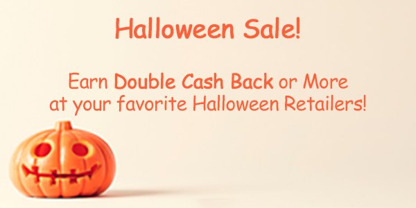 Swagbucks's tweet image. Shop our Spooky Halloween Sale and earn Double Cash Back or more from select retailers.  swagbucks.com/g/l/saebm9
