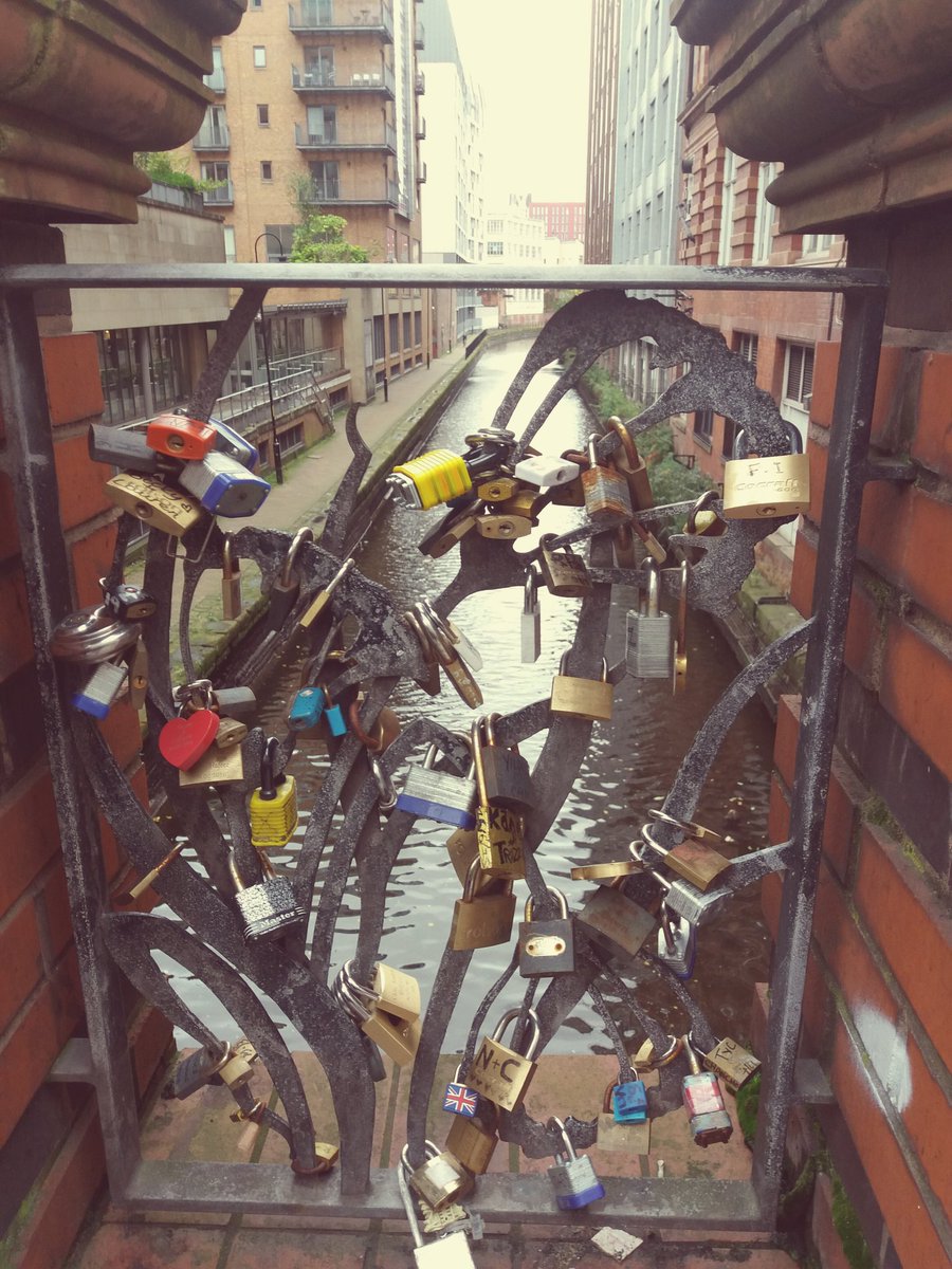 Padlock Canal 🔐 #Manchester  #ExploringTheCity