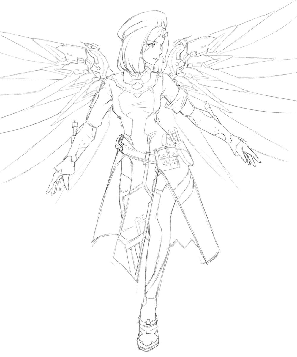 Here's the sketch, might take a while before I can show anything more finished~ 
