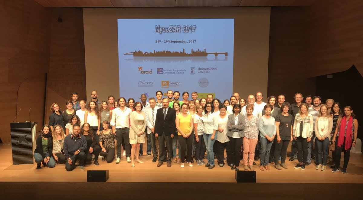 icoes's tweet photo. Last week >60 researchers from spanish labs working on mycobacteria met in Zaragoza. Topics ranging from TB to cancer treatment #MycoNET https://t.co/y4Z1jTZVfN