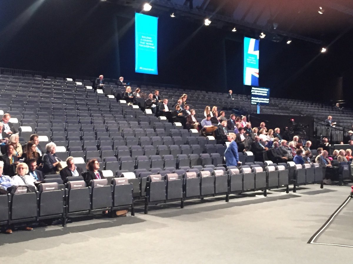 chunkymark's tweet photo. Corbyn’s Labour v the massed ranks of the Tory Party #CPC17 https://t.co/6NfSW3VjQu