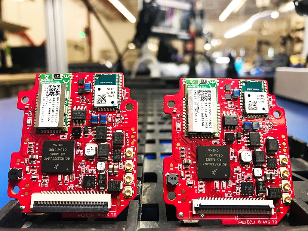 MacroFab's tweet photo. This week's #RedHotPCB from our floor is a device for Handheld #AugmentedReality - https://t.co/x71zOMhvYz | #ElectricalEngineering | #PCBA https://t.co/qeYN2Gb3qs