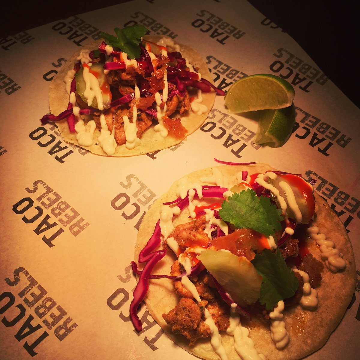***New*** on #menu tonight, Chicky Shawarma #taco : middle eastern spiced chick, slaw, pickled red onion &amp; cucumber, tahini crema. #Clapham