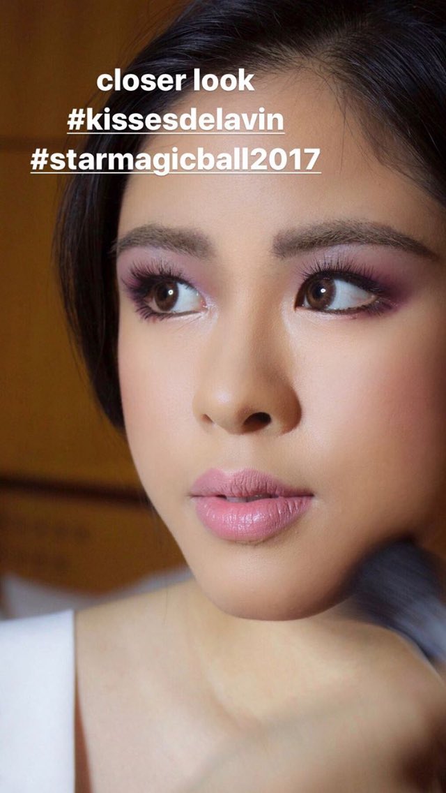 EmanDeLeon's tweet photo. #DidUknow actress, #KissesDelavin wanted a PageantInspired makeup- darker eyes &amp; longer &amp; arched brows 4 SMB.  'though i kept the sweetness. https://t.co/2LWSYunpZp