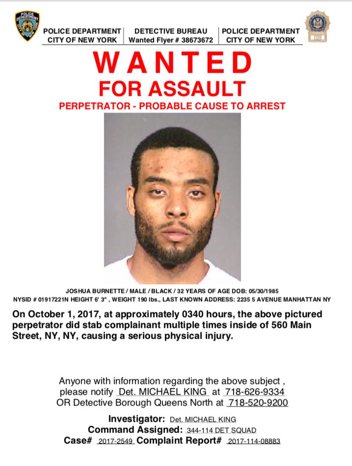 NYPD 114th Precinct on Twitter "Wanted for an Assault that occurred