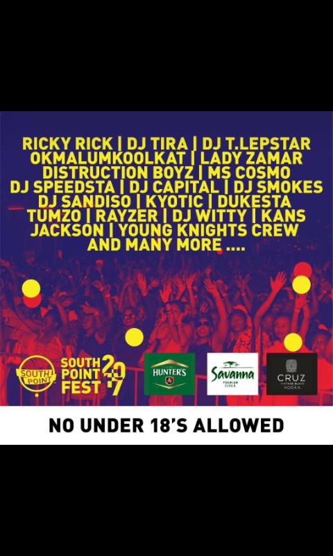 Kgotso_Mat's tweet photo. @staysouthpoint 
Biggest Party, don't let FOMO get the best of You
Issa #SPfest Baaaabyyy🔥👏👏 https://t.co/c490ty7QBE