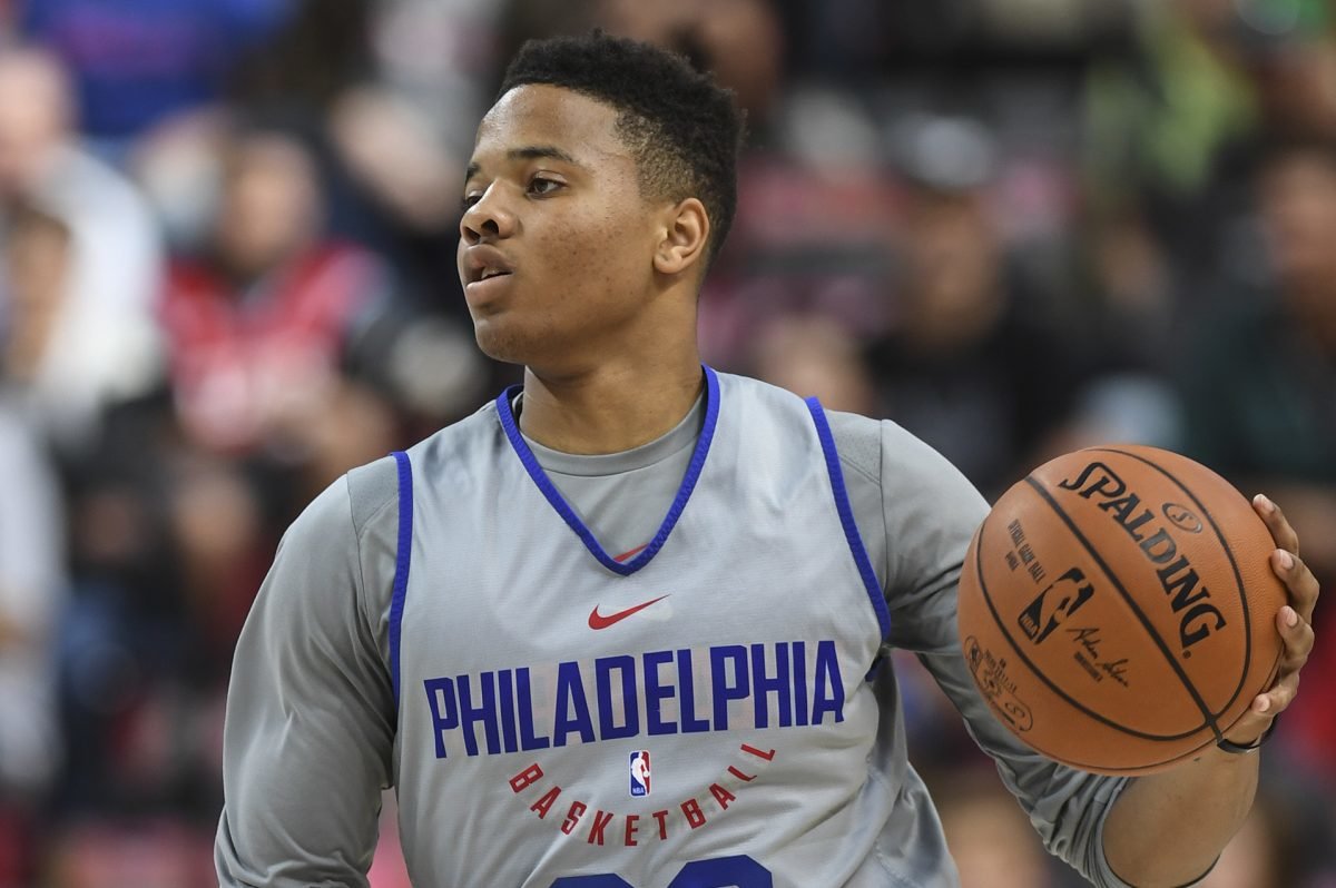 MacCocktail's tweet image. So, Philly's new @Nike uniforms make me think Cream Cheese! Am I wrong?

#MADEinPHILA #NBA #76ers @sixers Pictured: @MarkelleF.