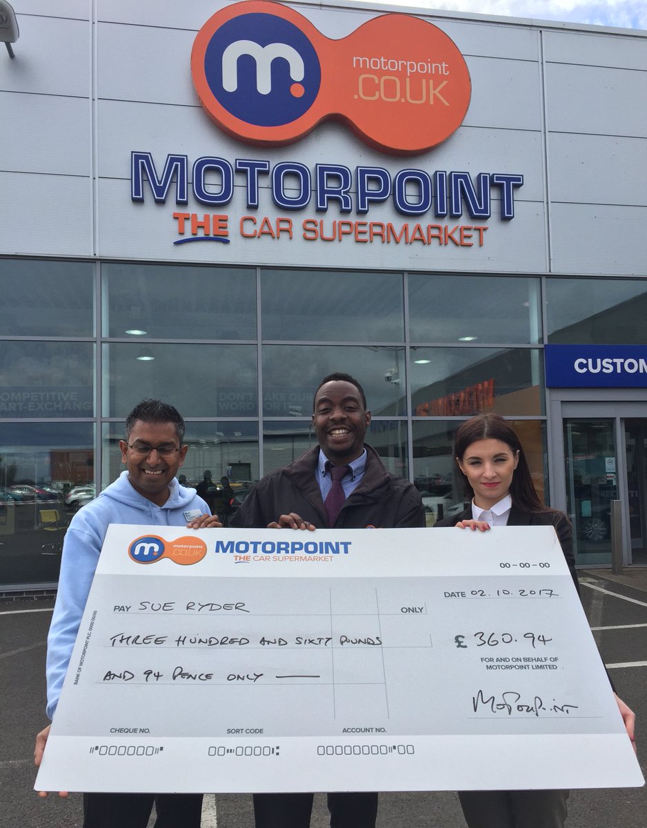 motorpoint's tweet photo. Big thanks to everyone who helped us raise over £360 for @SRthorpehall with our #F1SimulatorChallenge in Peterborough @TalkPosh https://t.co/QtkEJzSsGD