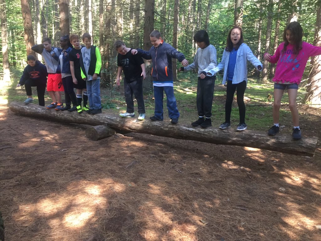MissCristaldi's tweet photo. Ropes Course at Camp Talooli! Practicing our team work! #camptalooli #teamwork #che https://t.co/5N3aKtFtdS