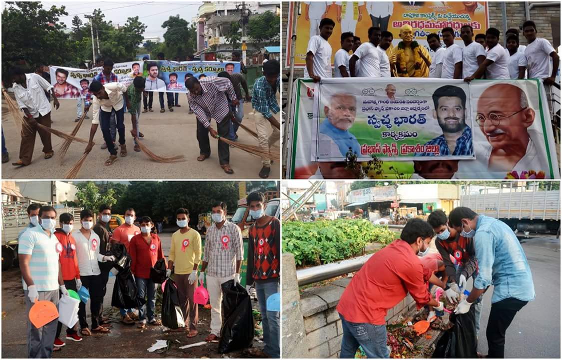 shreyasmedia's tweet photo. Darling for a reason!! #Prabhas appreciates youth for participating in #SwachhBharath on #GandhiJayanthi. #Modi #Scheme #Prabhas #Intitative https://t.co/K85RFgSsjV