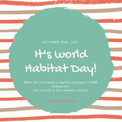 StorgeLLC's tweet photo. What Is World Habitat Day? https://t.co/A5oyLLsJQz https://t.co/uwJjg18JAs