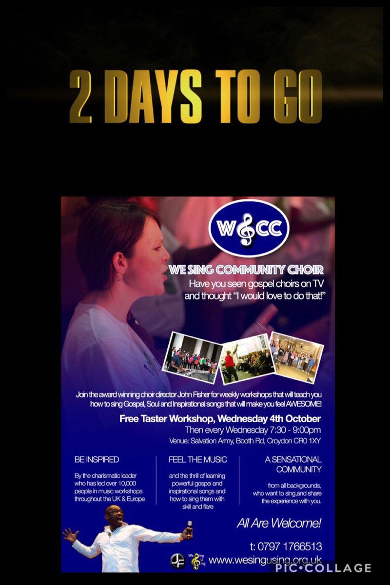 wesingusinguk's tweet photo. #wscc #communitychoir #johnfishergospel #idmcgospel #croydonsings #allarewelcome #noauditions #wesingusing #wesingcommunitychoir https://t.co/9Wa0SokTOK