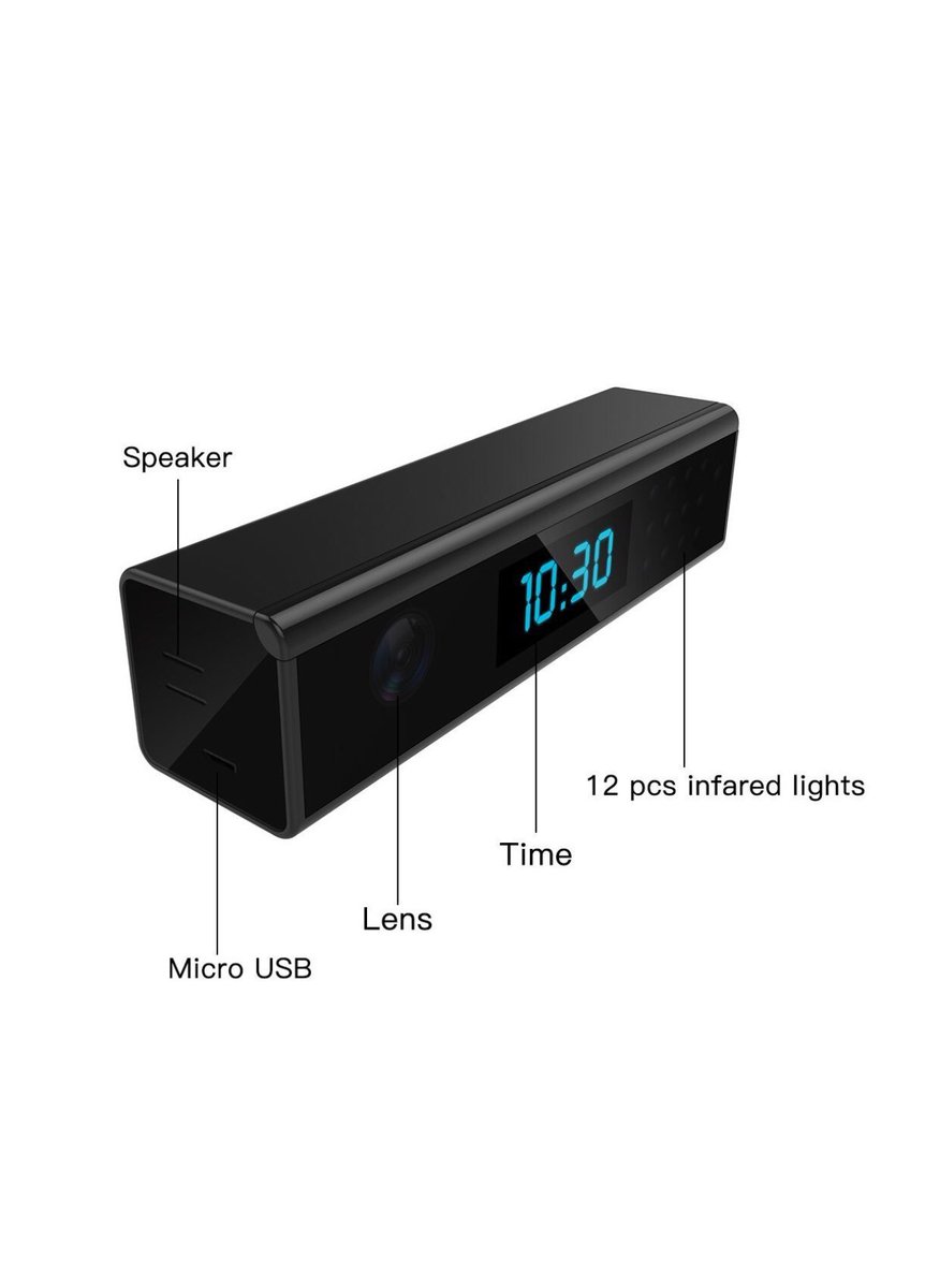 fpinvestigation's tweet photo. Spy Camera Clock Night Vision 1080P. Support Android/iOS Phone View Video Monitor Recording for Home Security Motion Dection https://t.co/7ZVFNFoqdm