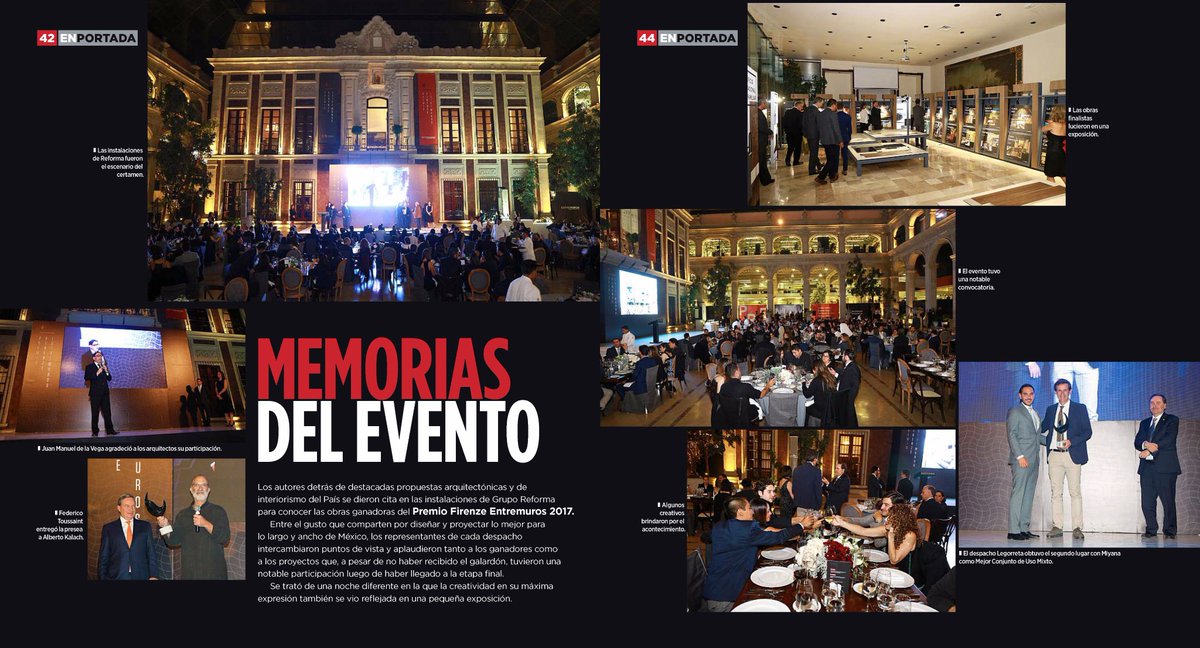 LEGORRETA_ARQS's tweet photo. Publicación en @refEntremuros del #PremioFirenzeEntremuros / #PFE2017, donde #Legorreta obtuvo el #SegundoLugar en #UsosMixtos con #Miyana https://t.co/h2POEVWvuv