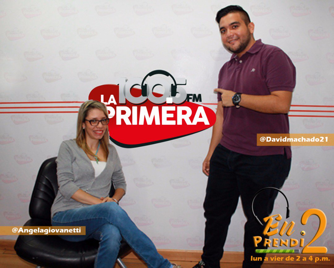LaPrimera1005's tweet photo. Completamente #EnVivo @Enprendi2 con @AGiovanetti y @davidmachado21 lunes a viernes de 2:00 pm a 4:00 pm #2Oct https://t.co/XbE18OolW5 https://t.co/dccWRxQFy1
