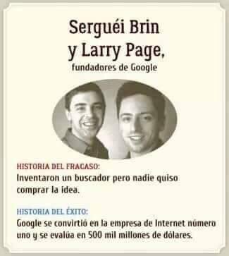 AgilLiderazgo's tweet photo. #Historia del #fracaso que resultaron en impactante #Éxito mundial. #  #FelizLunes #YoElijoSerFeliz #Google https://t.co/imTG6pp1eB