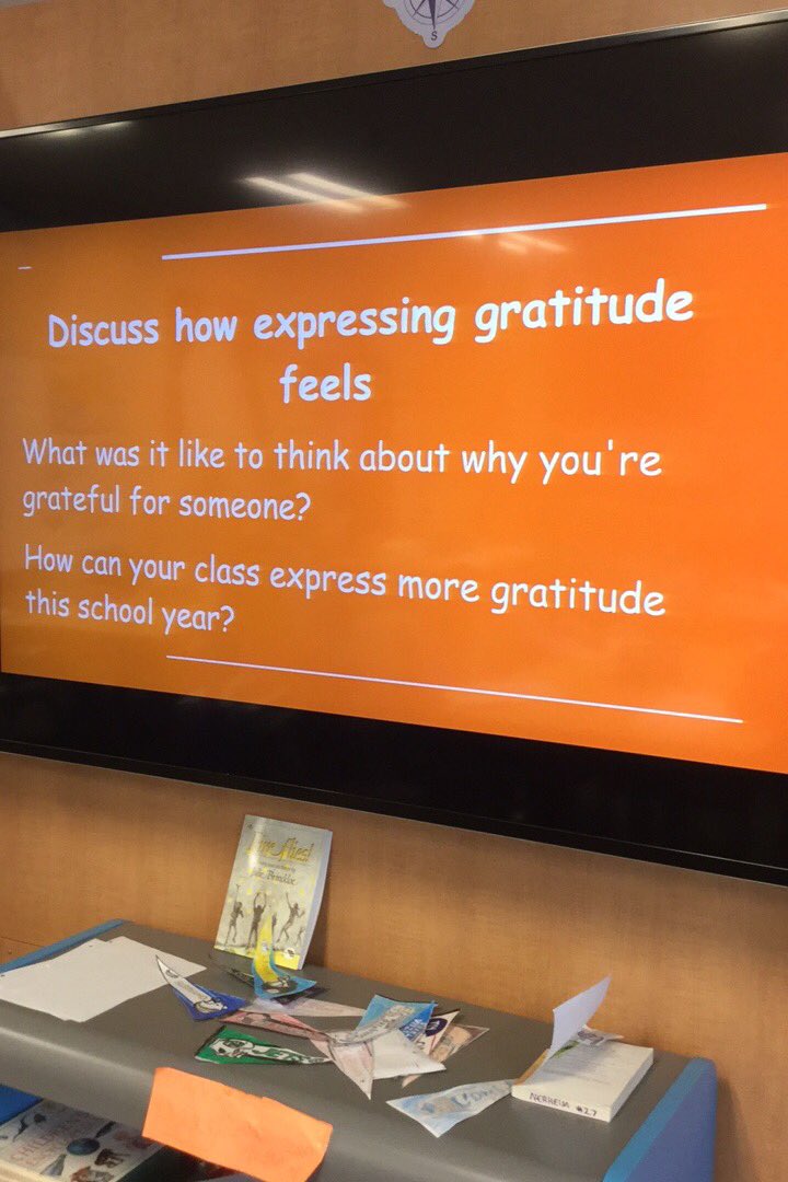 NerheimAES's tweet photo. Learning how to express gratitude! @AESowls #4thgrade #socialemotionallearning https://t.co/8Kmk0lsqn8