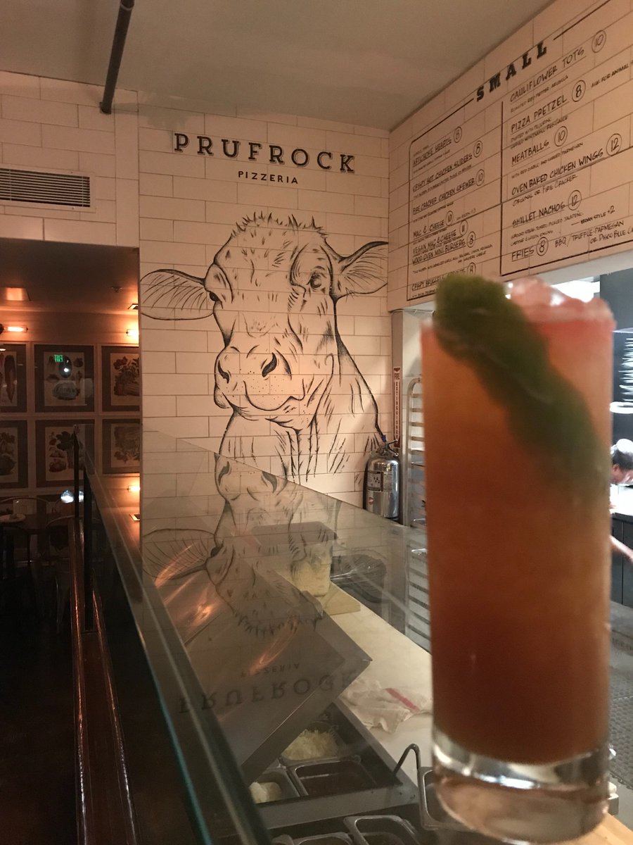 Here’s a great idea. Come to Love Song, enjoy our happy hour from 4-7pm and enjoy some delicious food from Prufrock pizza!