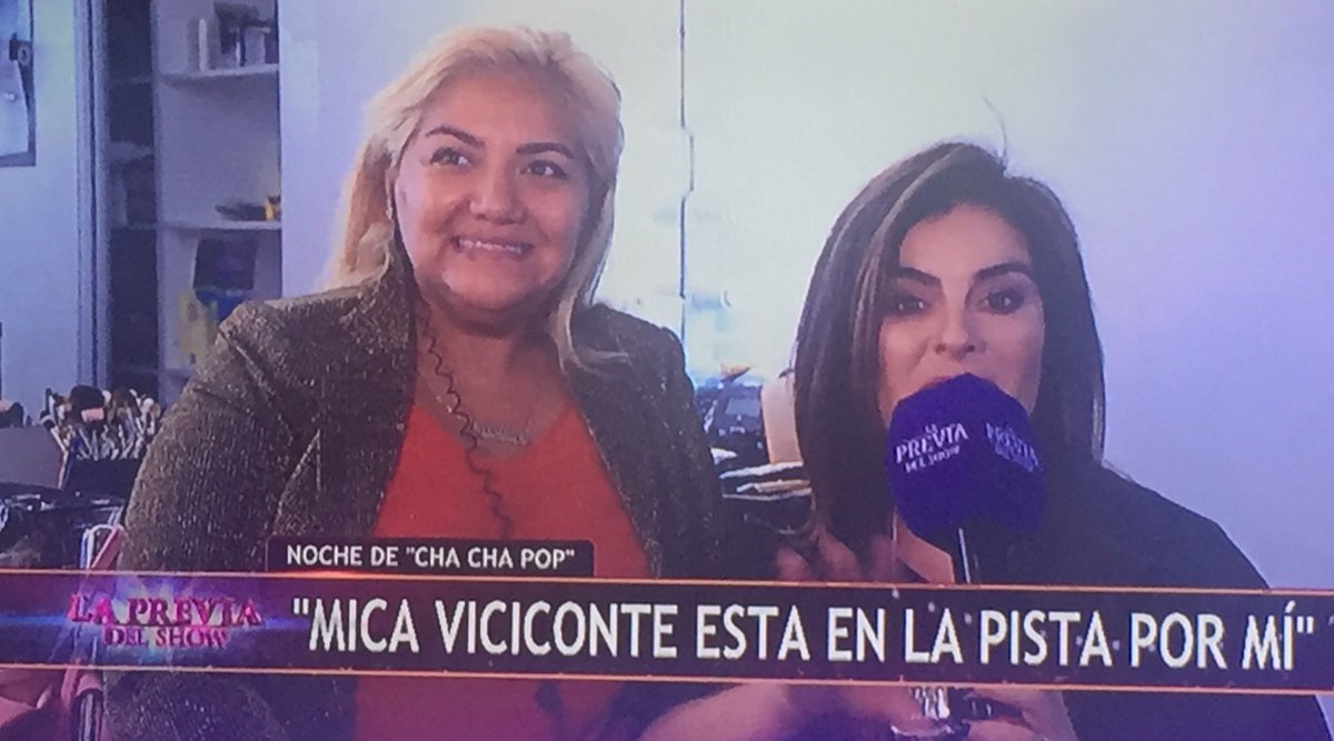 previa_academia's tweet image. “ @MicaViciconte esta en la pista por mí” Gladys “La bomba” Tucumana ya en #LaPreviaDelShow
