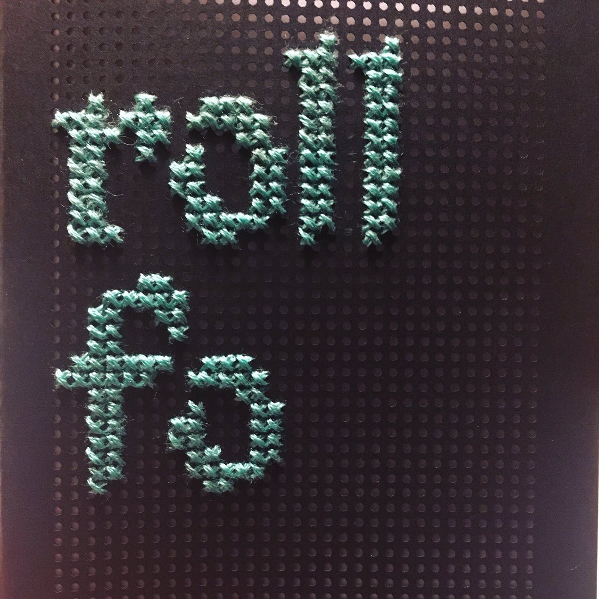 EvenstarCrafts's tweet photo. New start last night! D&D journal, pattern by @ValeStitchery with a few color changes at the player's request #crossstitch #DnD #rollfor https://t.co/ii9PVMdVdn