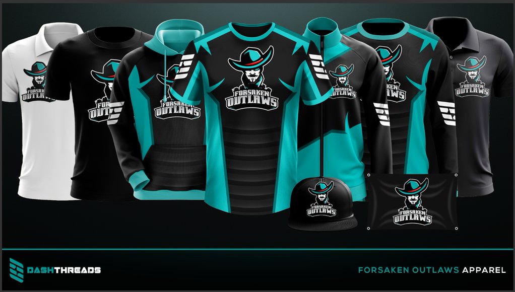 S6Kevin's tweet image. Presenting the official @forsakenoutlaws  Apparel Line.  Designed &amp;amp; Produced by DashThreads!

Order Here :dashthreadsco.com/pages/forsaken