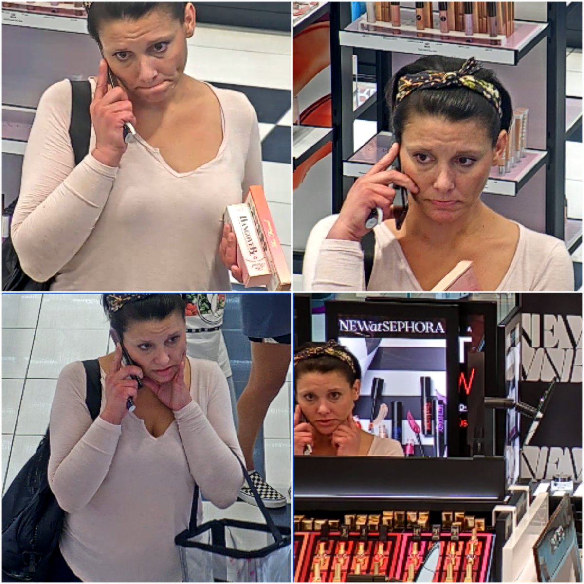 FriscoPD's tweet photo. ***Please Share*** This subject is suspected of committing theft. If you recognize her please message us or call us at 972-292-6200, reference case # 17097048. https://t.co/ik4fISHl7P