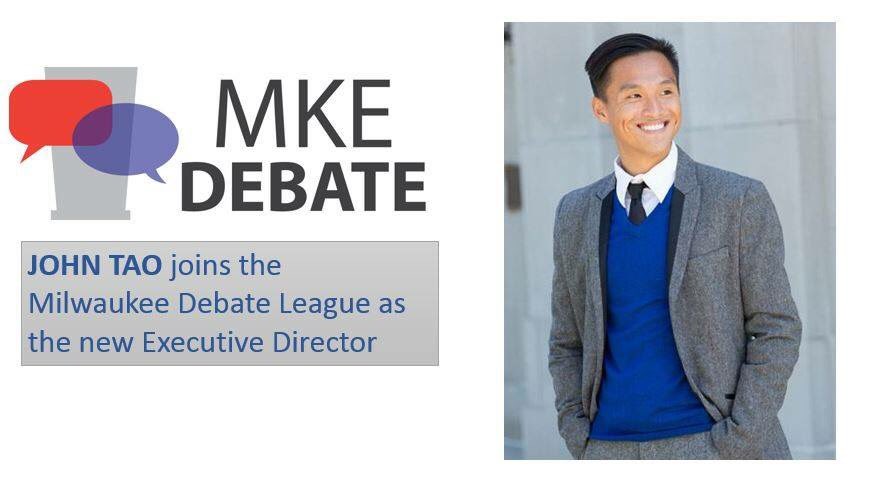 MkeDebate's tweet image. We have a new Executive Director! John Tao joins us in an exciting year as we enter our 10th season!