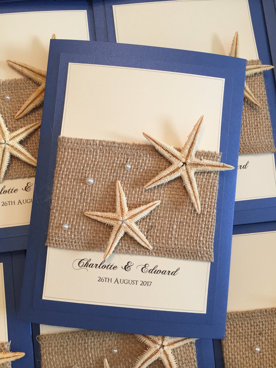 designerinvite's tweet photo. Beach Themed Pocketfold Invitations #wedding #starfish #pearl #hessian #beach #rustic #pocketfold #stationery https://t.co/iA37lSXN9p