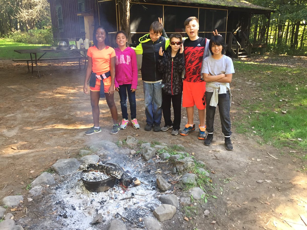 MissCristaldi's tweet photo. Learning the science of cooking! We made butter, corn bread, and biscuits! #che #camptalooli #teamwork https://t.co/UrpBLP5VWG