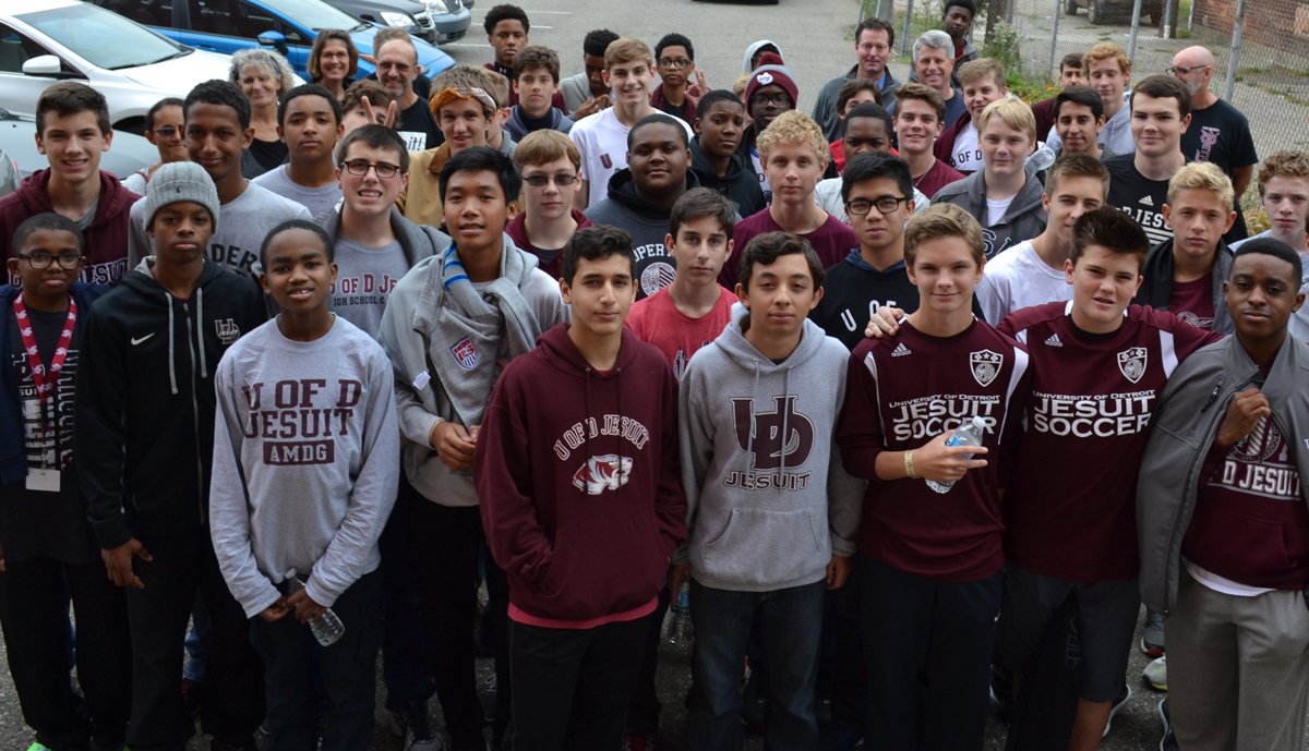 UofDJesuit's tweet photo. Our Pledge Detroit!™ service day is tomorrow! Cubs will serve at various locations within Detroit. Full story at https://t.co/ZepNbMA0FG. https://t.co/9nbVgvhVXx