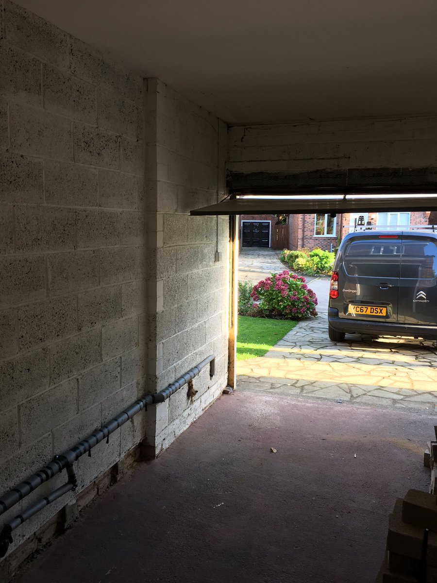 inter_elec's tweet image. A new working week we are converting this garage into a new study and utility room for our client keep posted to see the finished conversion