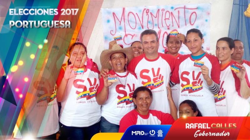 ¡Pueblo unido y organizado garantizará el triunfo de <a href="/rafaelcalles/">Rafael Calles</a>! #EnPortuguesaGanaRafaelCalles