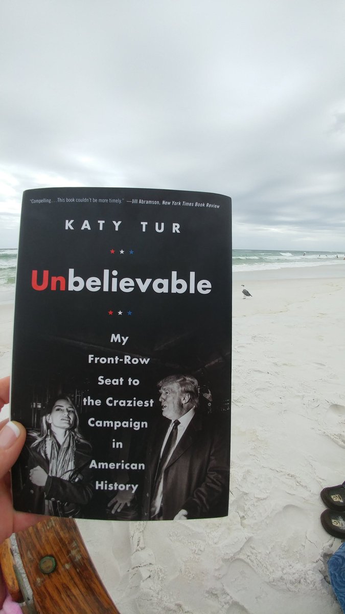 ANNIEPIE19's tweet photo. Devouring @KatyTurNBC compelling and surprisingly funny #Unbelievable on the beach. A perfect day.  #Bestseller for a reason. #thanksKaty https://t.co/sUIVXC8TVI