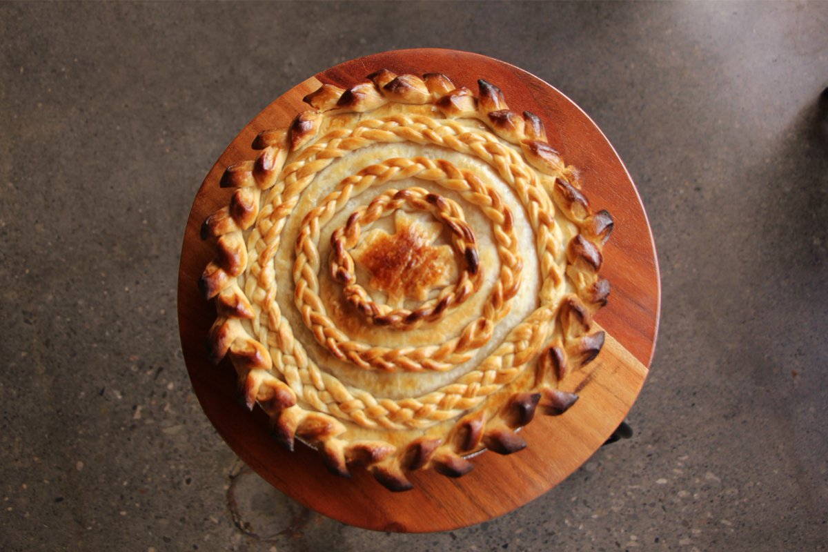 Come grab our delicious Turkey + Cranberry pie before Thanksgiving! Come quick, they sell out fast!! #thanksgiving #homemade #pie