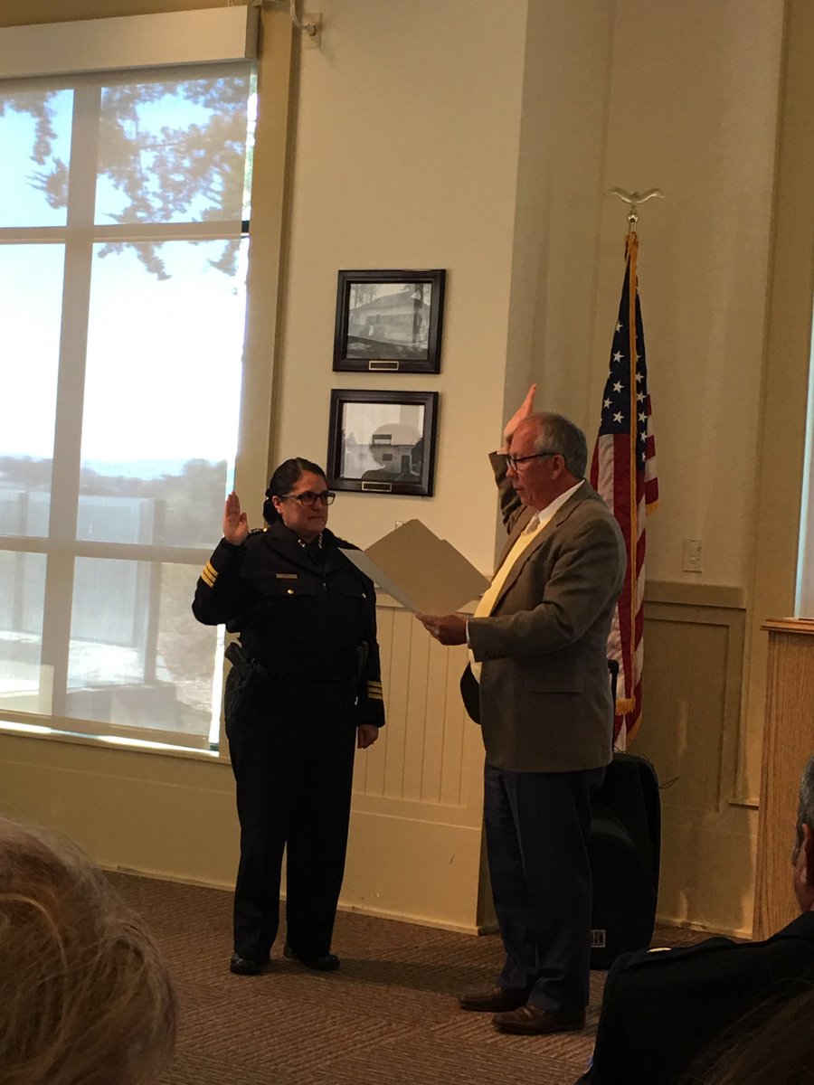 New COP Tina Nieto being sworn in at Marina City! Congratulations.  #LAPD, #OWB