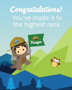 amandabauman's tweet image. I&apos;ve been laser-focused on this goal: To be a @salesforce @trailhead Ranger before my 1 month anniversary. #levelUnlocked