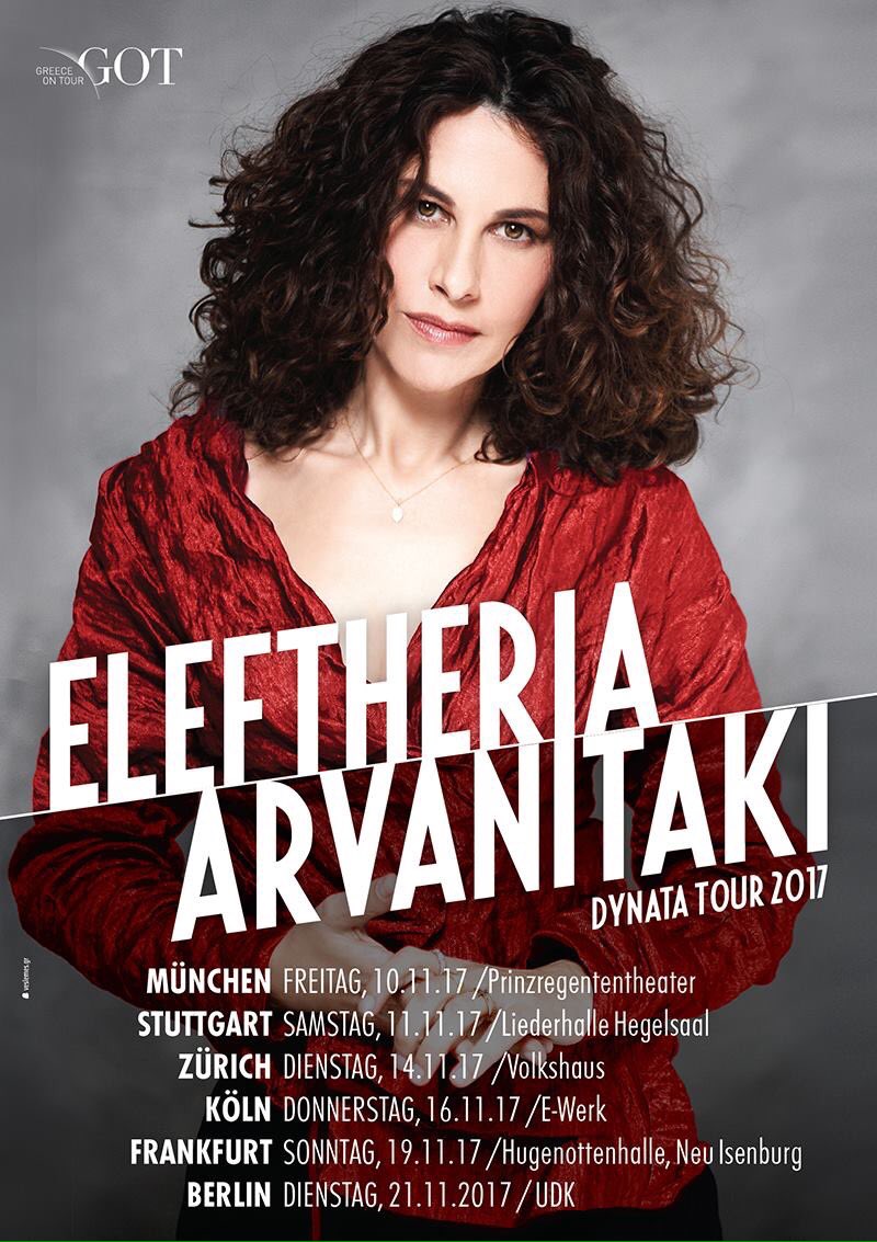 Have you booked your tickets for Dynata Tour in November yet? #eleftheriaarvanitaki #dynatatour2017 #greekmusic