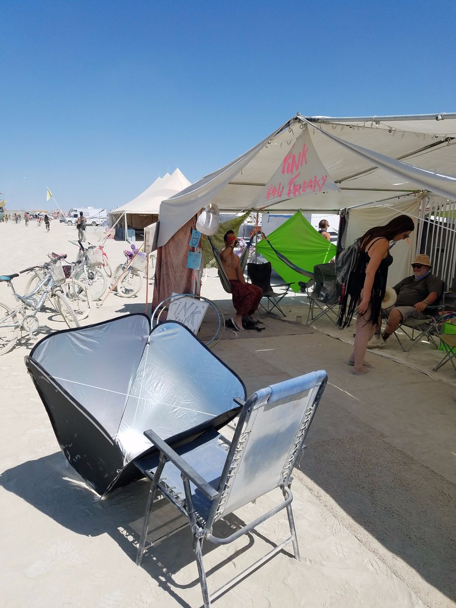CaSunlight's tweet image. Solar cooking in #blackrockcity this year