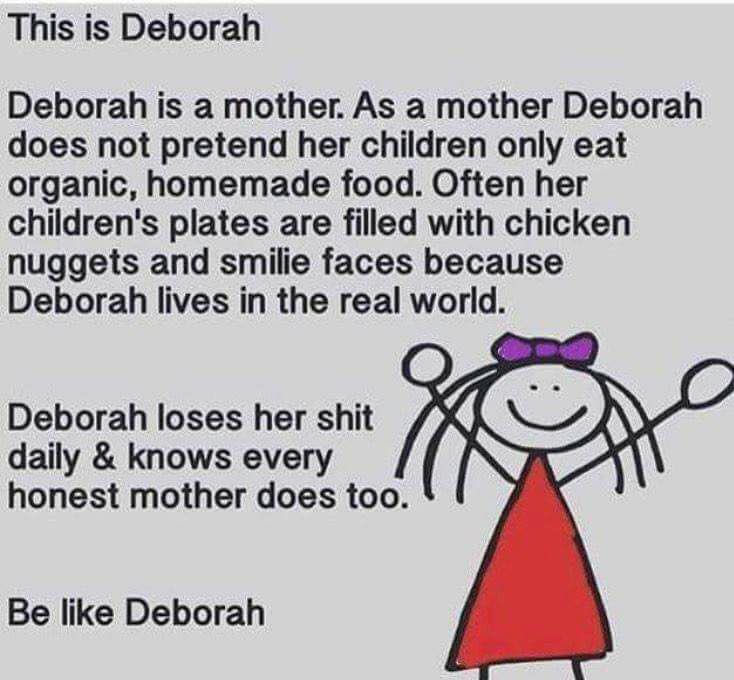 SingleMumWingIt's tweet photo. I'm definitely like Deborah! Don't sweat the small stuff. Love, be happy, do what needs to be done and stop beating yourself up mums 🙌🏻 https://t.co/tNCF6udJpl