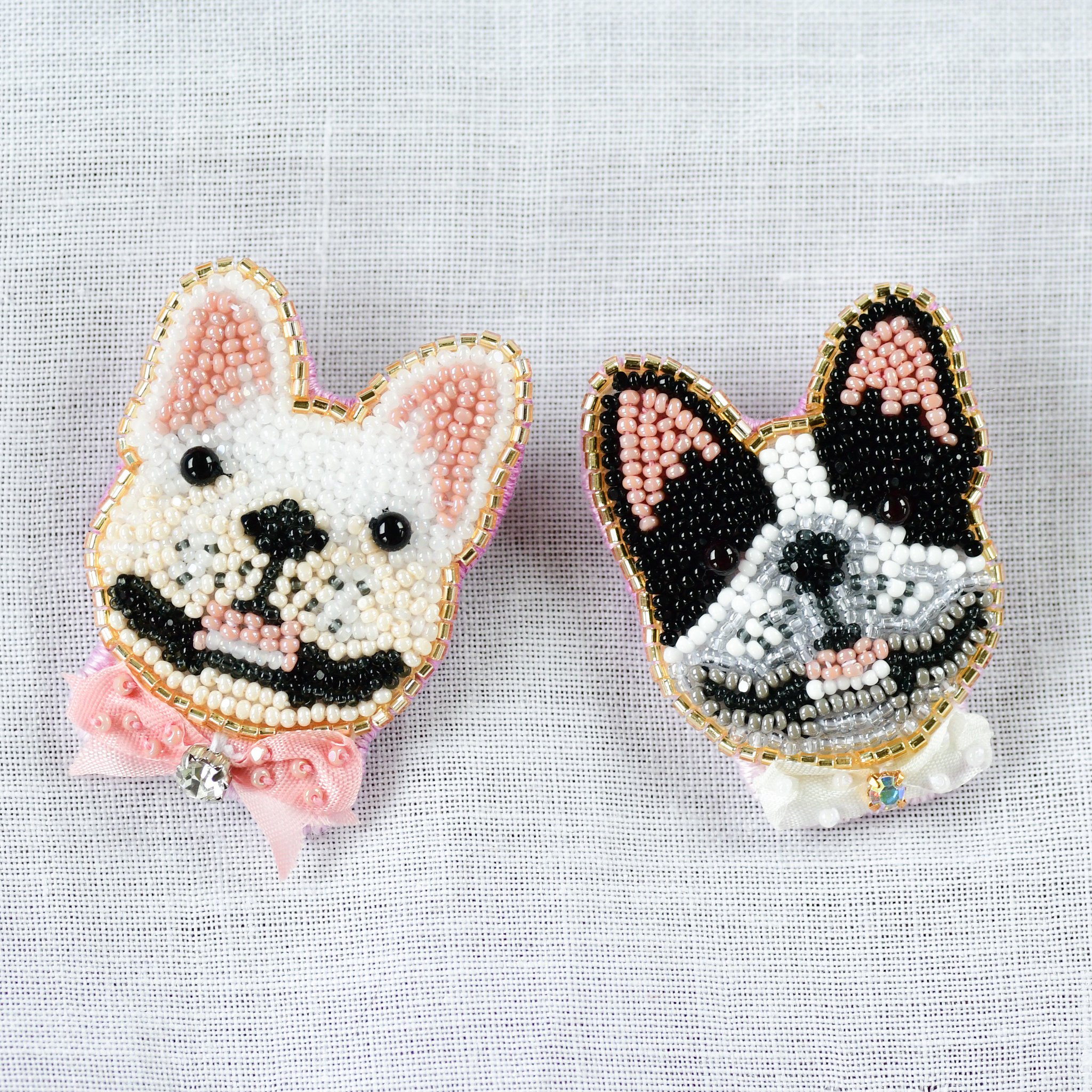 のみとなり 刺繍 ブローチ フレンチブルドックの通販 by 135*story