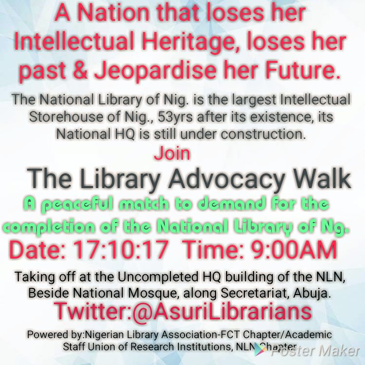 JUSTADACHI's tweet photo. As we try to hold our leaders accountable,we plead with the everyone to join librarians as we remind our leaders of one task... #libraries57 https://t.co/f5pLKBnWoU