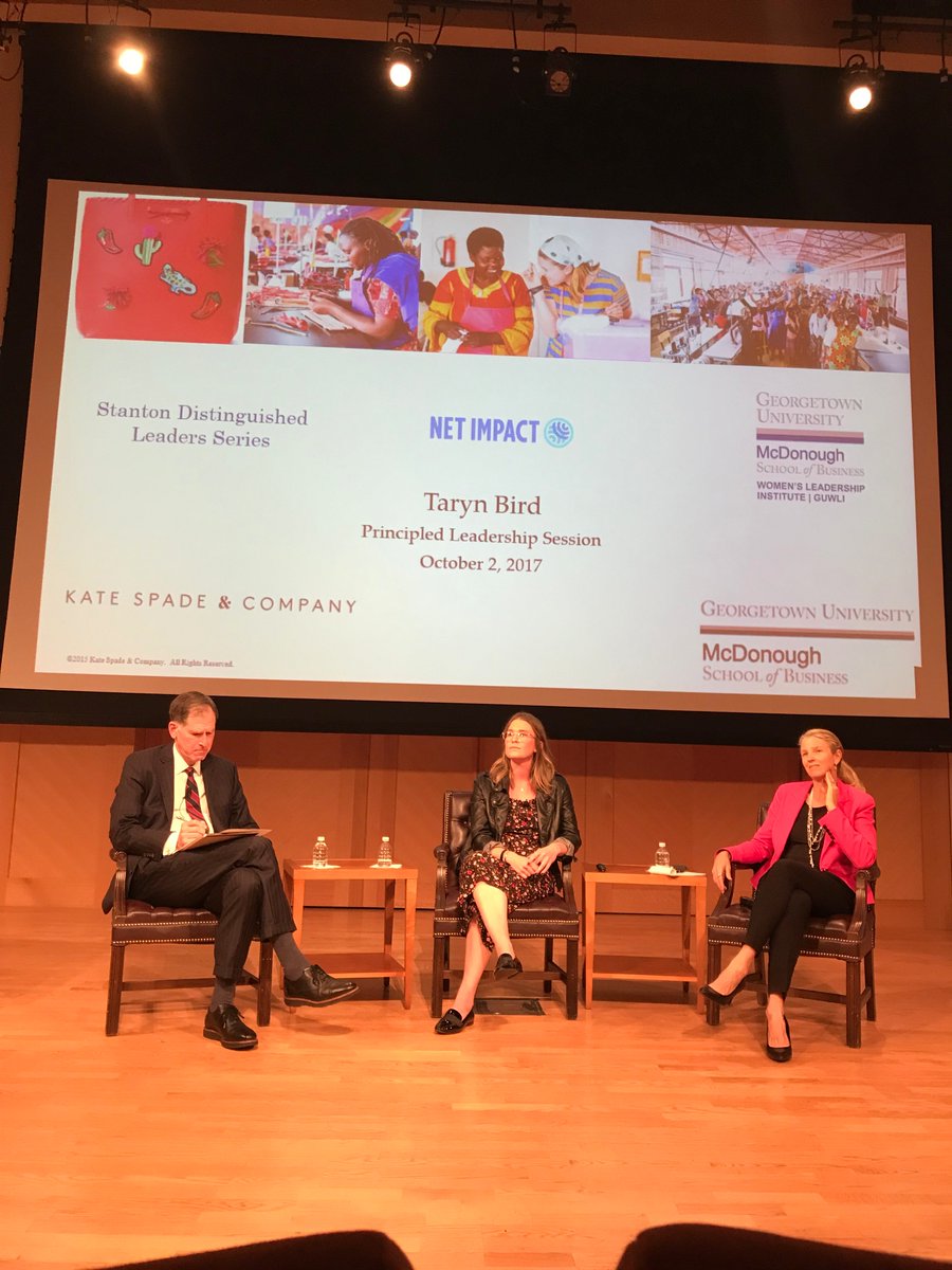 msbgu's tweet photo. Taryn Bird, sr mgr @katespadeny, joined @MSB_MBA students today to speak on principled leadership & social impact of the #on_purpose brand. https://t.co/2fRAHPG2Di