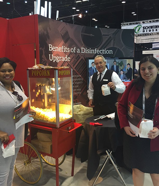 trojanuv's tweet photo. We have a full house at our in-booth party happening now @WEFTEC! Come by Trojan Booths #1607 &amp; #1612 until 5PM! https://t.co/l2gFpItFHJ https://t.co/EgAZ2hsFWt