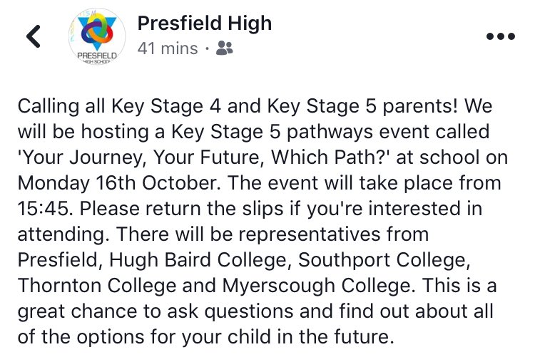 PresfieldHigh_'s tweet photo. #YourFutureWhichPath https://t.co/znEXcMdR0J